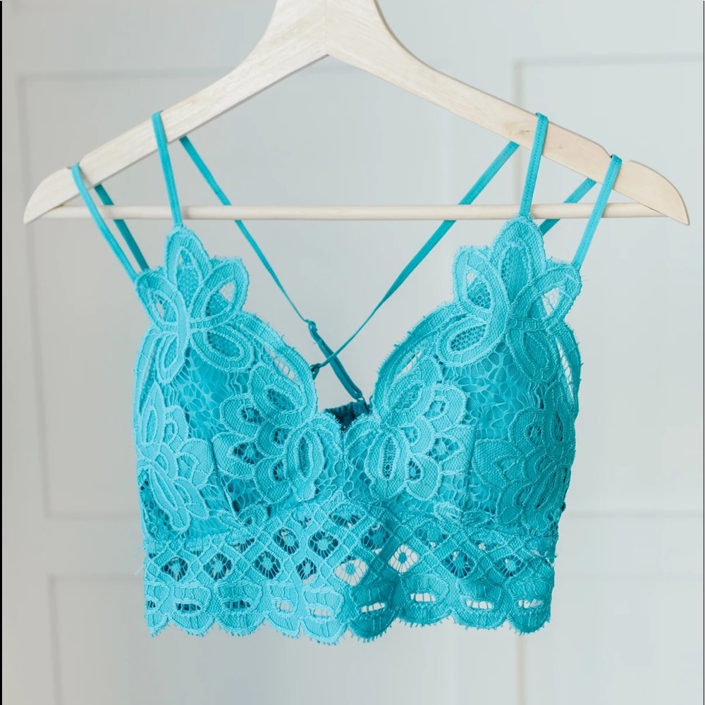 Teal Bralette Size XL NWT